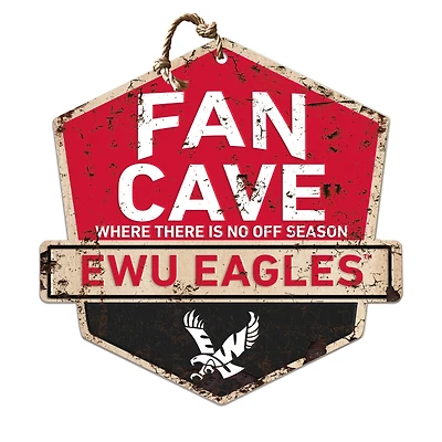 Eastern Washington Eagles 20'' x 20'' Fan Cave Badge Sign