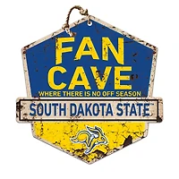 South Dakota State Jackrabbits 20'' x 20'' Fan Cave Badge Sign