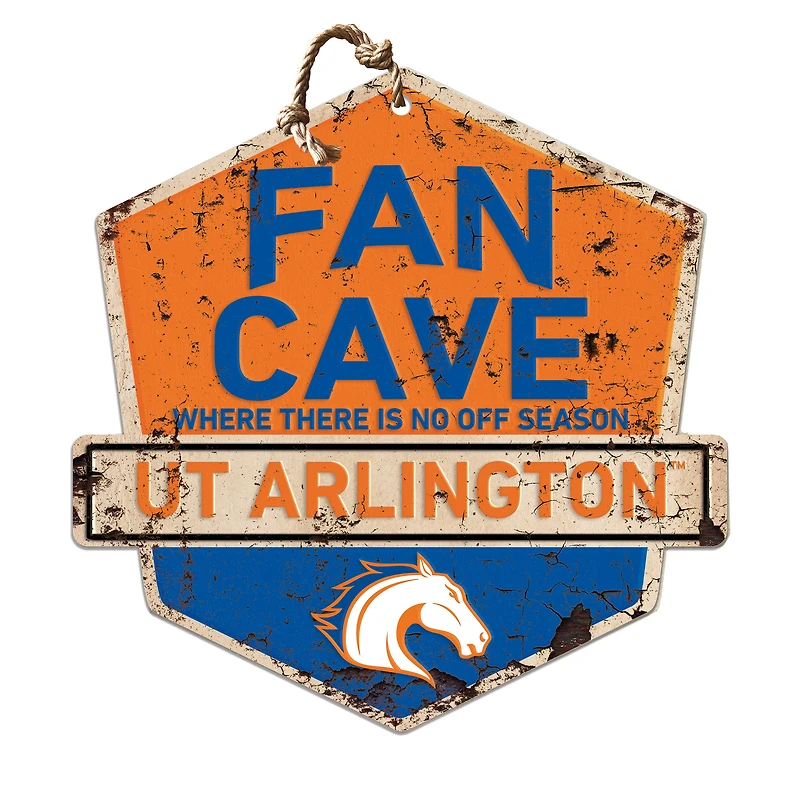 UT Arlington Mavericks 20'' x 20'' Fan Cave Badge Sign