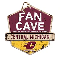 Cent. Michigan Chippewas 20'' x 20'' Fan Cave Badge Sign