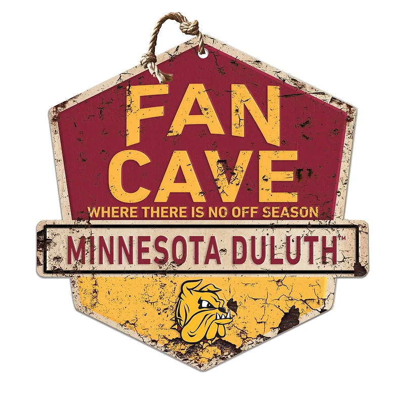 Minnesota Duluth Bulldogs 20'' x 20'' Fan Cave Badge Sign