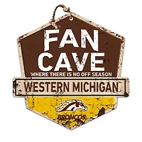 Western Michigan Broncos 20'' x 20'' Fan Cave Badge Sign