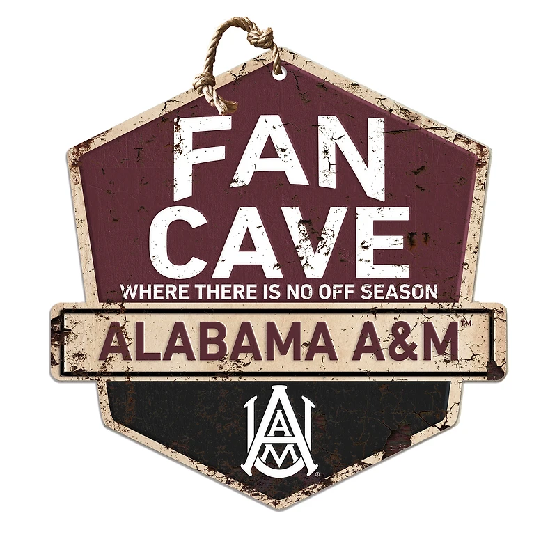Alabama A&M Bulldogs 20'' x 20'' Fan Cave Badge Sign