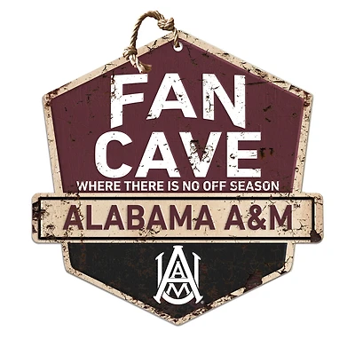 Alabama A&M Bulldogs 20'' x 20'' Fan Cave Badge Sign
