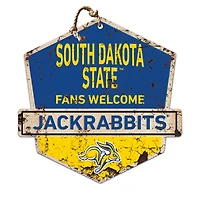 South Dakota State Jackrabbits 20'' x 20'' Fans Welcome Badge Sign
