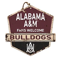 Alabama A&M Bulldogs 20'' x 20'' Fans Welcome Badge Sign