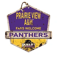 Prairie View A&M Panthers 20'' x 20'' Fans Welcome Badge Sign