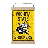 Wichita State Shockers 12'' x 20'' Faux Rust Banner Sign