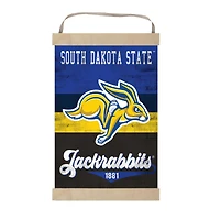 South Dakota State Jackrabbits 12'' x 20'' Retro Logo Banner Sign