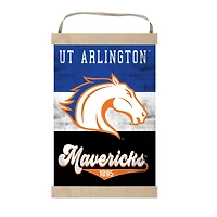 UT Arlington Mavericks 12'' x 20'' Retro Logo Banner Sign