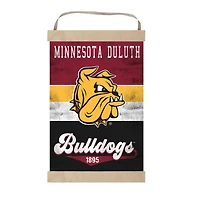Minnesota Duluth Bulldogs 12'' x 20'' Retro Logo Banner Sign