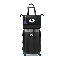 MOJO BYU Cougars Premium Laptop Tote Bag and Luggage Set