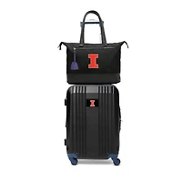 MOJO Illinois Fighting Illini Premium Laptop Tote Bag and Luggage Set