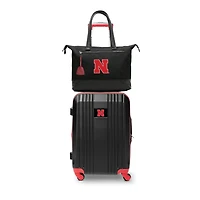 MOJO Nebraska Huskers Premium Laptop Tote Bag and Luggage Set