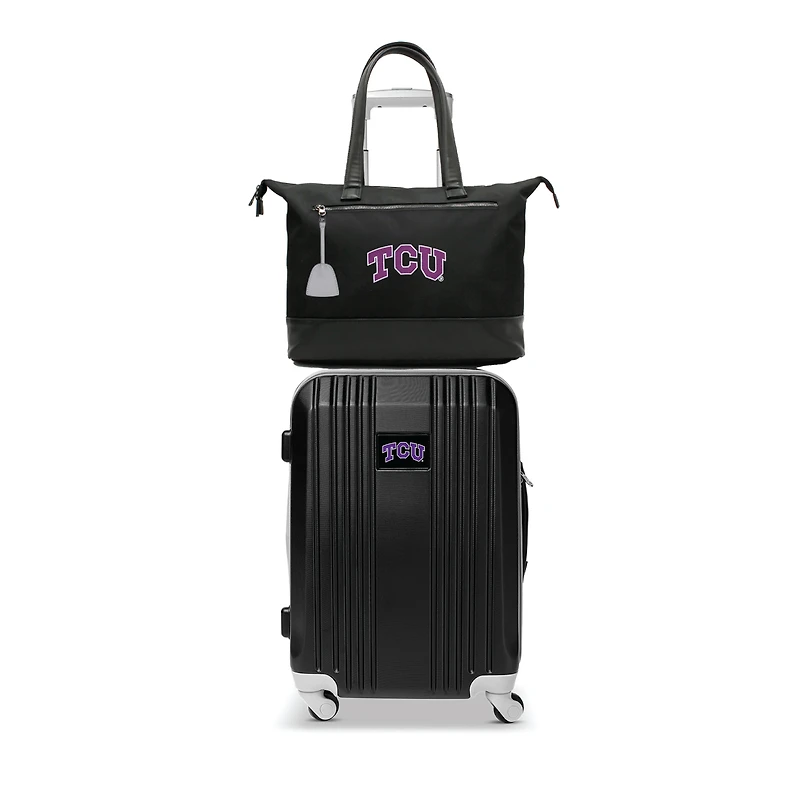 MOJO TCU Horned Frogs Premium Laptop Tote Bag and Luggage Set