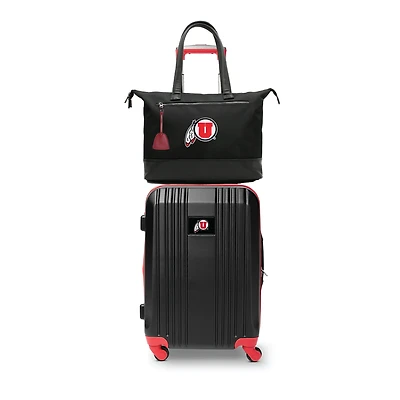 MOJO Utah Utes Premium Laptop Tote Bag and Luggage Set