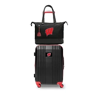 MOJO Wisconsin Badgers Premium Laptop Tote Bag and Luggage Set
