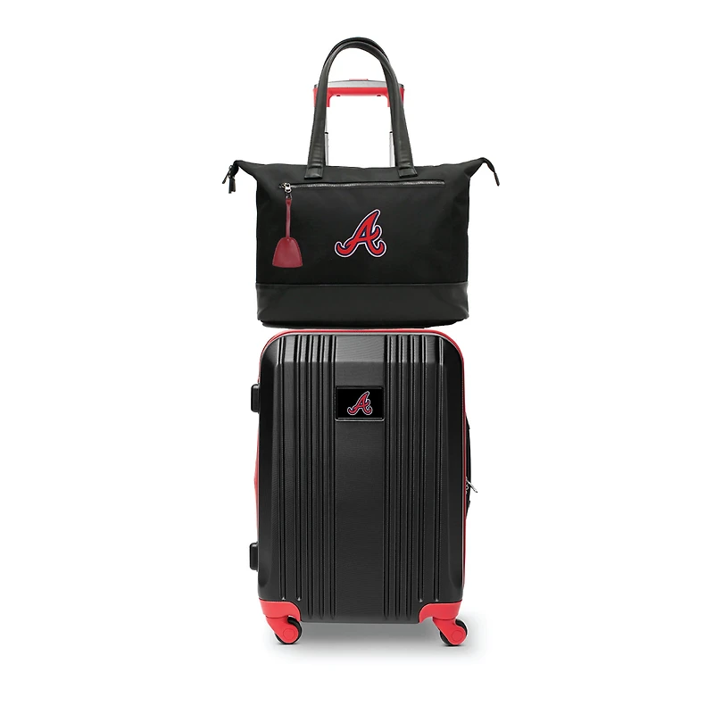 MOJO Atlanta Braves Premium Laptop Tote Bag and Luggage Set