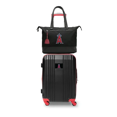 MOJO Los Angeles Angels Premium Laptop Tote Bag and Luggage Set