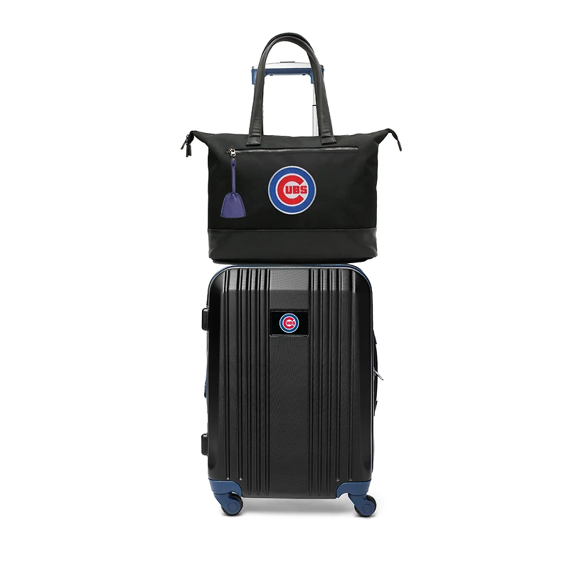 MOJO Chicago Cubs Premium Laptop Tote Bag and Luggage Set
