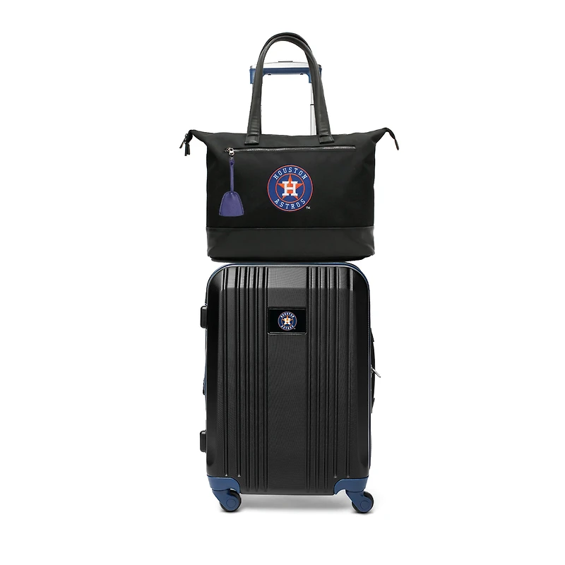 MOJO Houston Astros Premium Laptop Tote Bag and Luggage Set