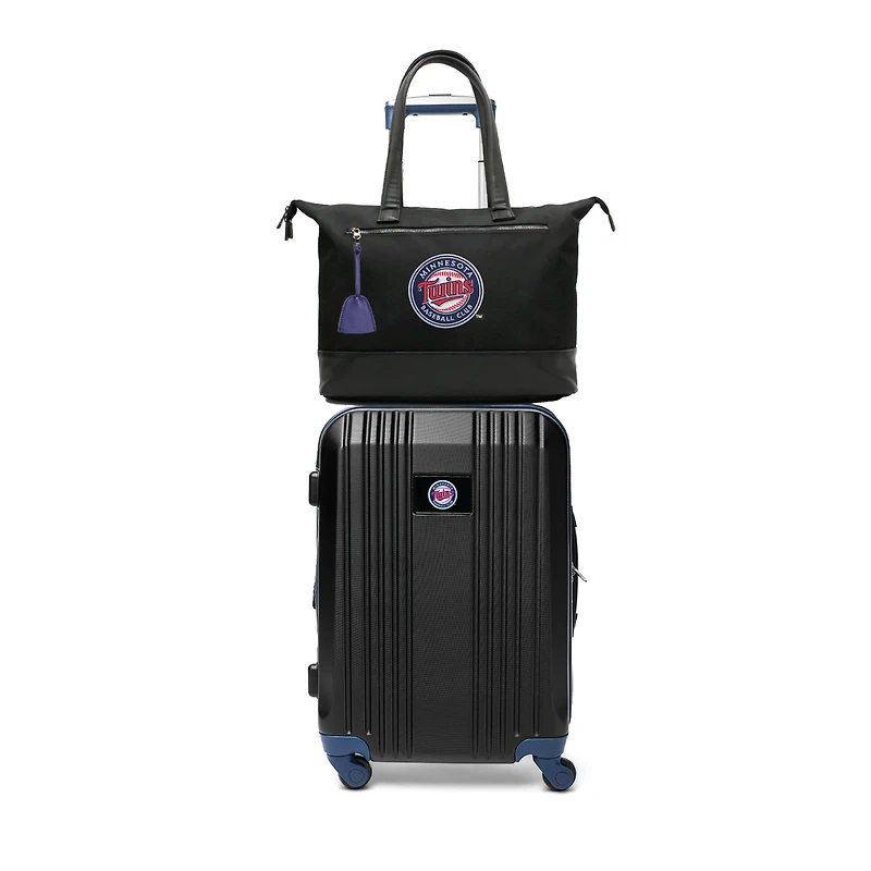 MOJO Minnesota Twins Premium Laptop Tote Bag and Luggage Set