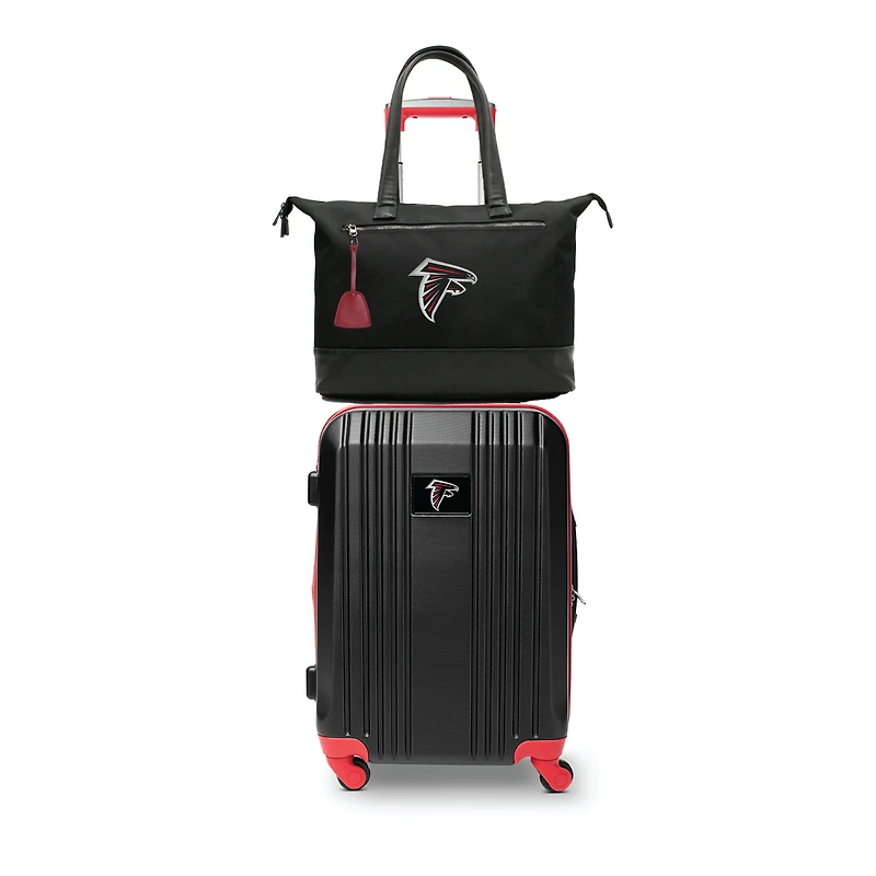 MOJO Atlanta Falcons Premium Laptop Tote Bag and Luggage Set