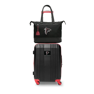 MOJO Atlanta Falcons Premium Laptop Tote Bag and Luggage Set