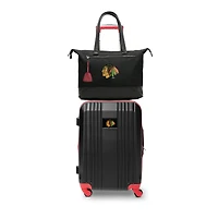 MOJO Chicago Blackhawks Premium Laptop Tote Bag and Luggage Set