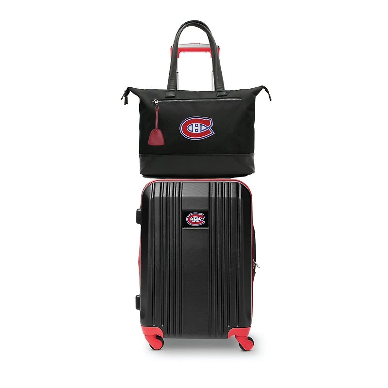 MOJO Montreal Canadiens Premium Laptop Tote Bag and Luggage Set