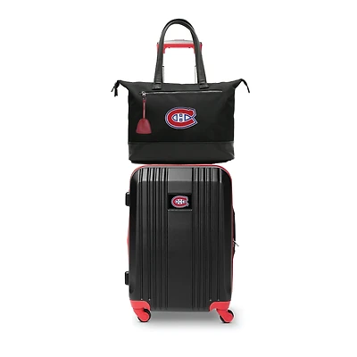 MOJO Montreal Canadiens Premium Laptop Tote Bag and Luggage Set