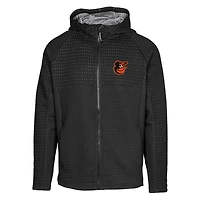 Men's Levelwear Black Baltimore Orioles Durham Full-Zip Hoodie
