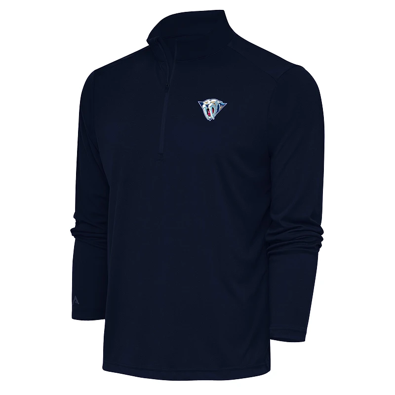 Men's Antigua Navy Nashville Predators Special Edition 2.0 Tribute Quarter-Zip Pullover Top