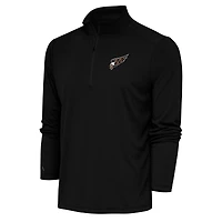 Men's Antigua Black Washington Capitals Special Edition 2.0 Tribute Quarter-Zip Pullover Top