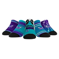 Rock Em Socks Charlotte Hornets Unisex Super Fan 5-Pack Low-Cut Socks