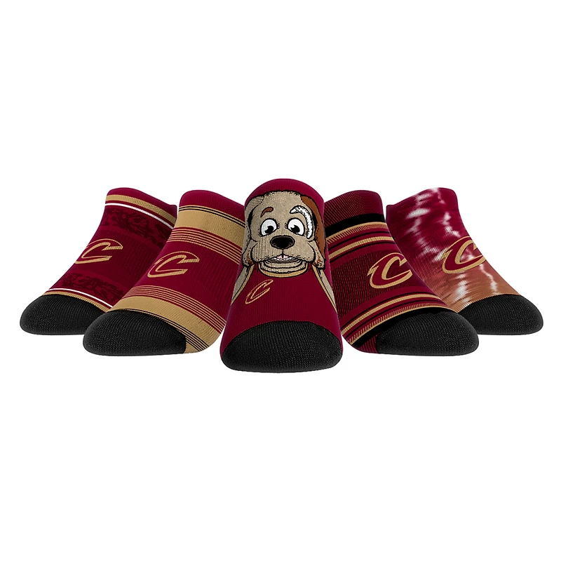 Rock Em Socks Cleveland Cavaliers Unisex Super Fan 5-Pack Low-Cut Socks
