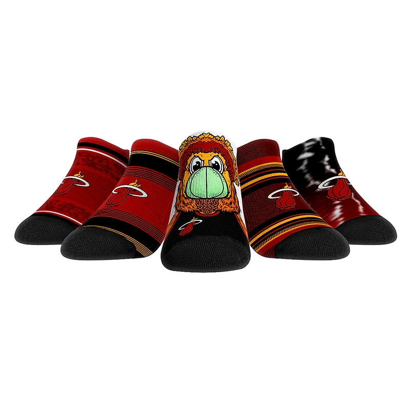 Rock Em Socks Miami Heat Unisex Super Fan 5-Pack Low-Cut Socks