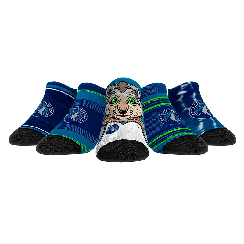 Rock Em Socks Minnesota Timberwolves Unisex Super Fan 5-Pack Low-Cut Socks