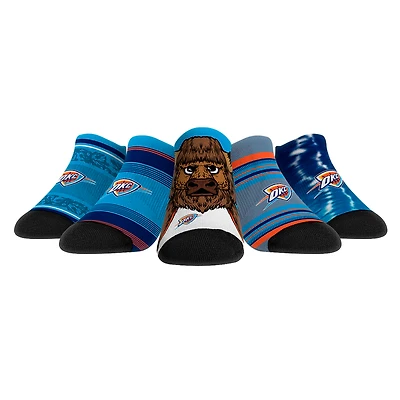 Rock Em Socks Oklahoma City Thunder Unisex Super Fan 5-Pack Low-Cut Socks