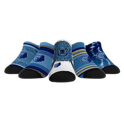 Rock Em Socks Memphis Grizzlies Youth Super Fan 5-Pack Low-Cut Socks