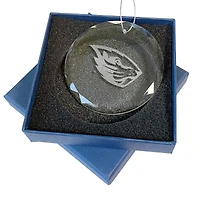 Oregon State Beavers 3.25'' Laser Engraved Glass Ornament