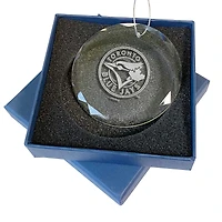 Toronto Blue Jays 3.25'' Laser Engraved Glass Ornament
