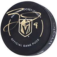Jack Eichel Vegas Golden Knights Autographed Official Game Hockey Puck