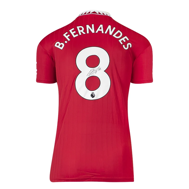 Bruno Fernandes Manchester United Autographed 2022-23 Home Jersey