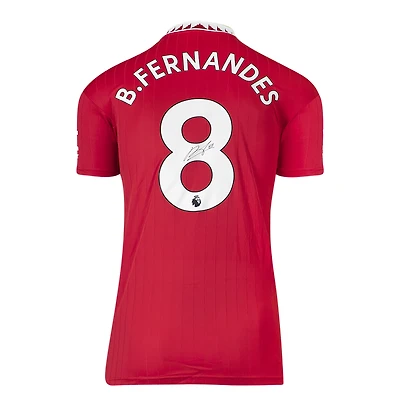 Bruno Fernandes Manchester United Autographed 2022-23 Home Jersey