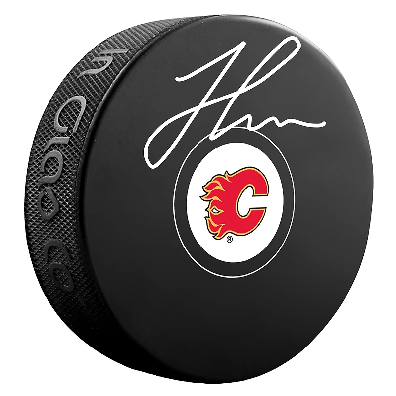 Jonathan Huberdeau Calgary Flames Autographed Hockey Puck