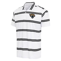 Men's Antigua White/Black Jacksonville Jaguars Groove Polo