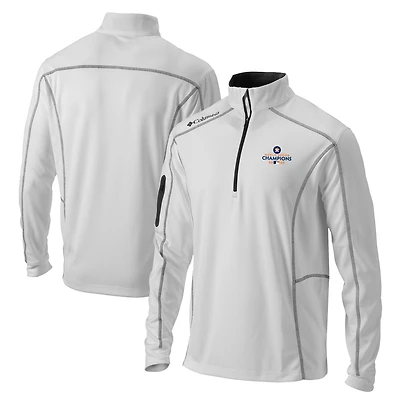 Men's Columbia White Houston Astros 2022 World Series Champions Shotgun Omni-Wick Quarter-Zip Top