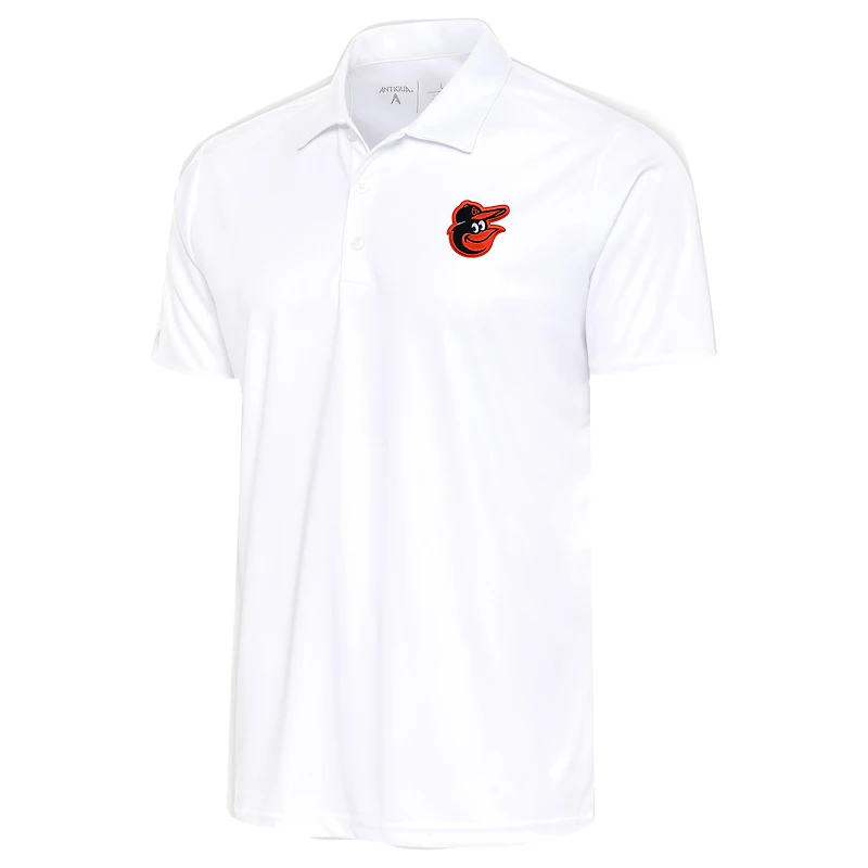 Men's Antigua White Baltimore Orioles Apex Polo