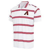 Men's Antigua White/Red Arizona Diamondbacks Groove Polo